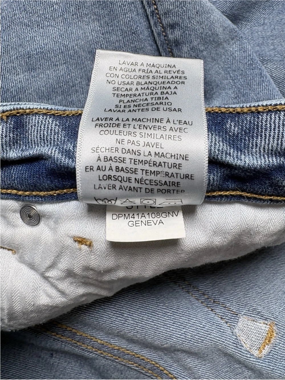 Dear John Womens Jaxton Boot Cut Mid Rise Raw Hem Split Side Seam Jeans 30 x 32 - Picture 11 of 11